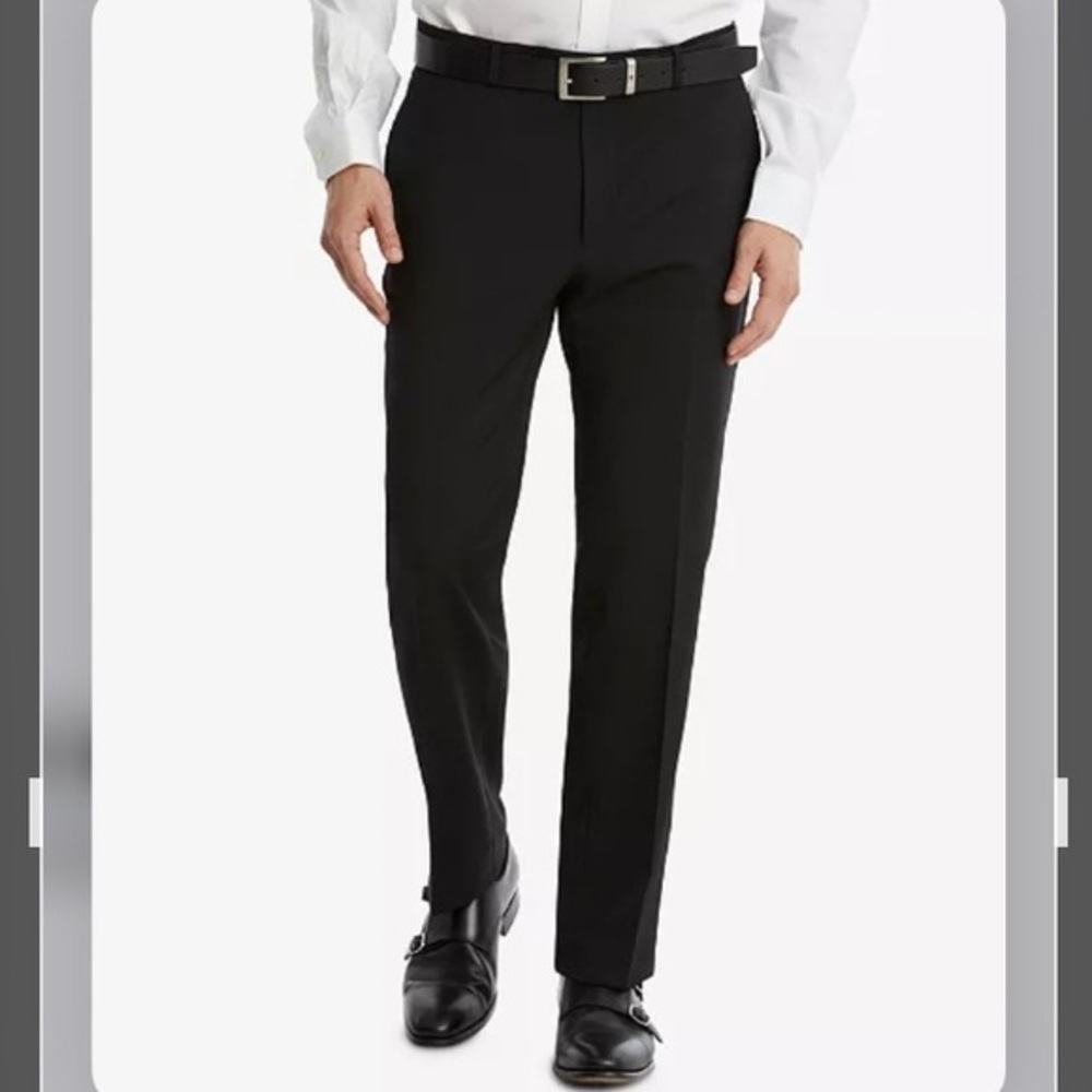 Tommy Hilfiger Men's Modern-Fit TH Flex Stretch Suit Pants in Charcoal 30W * 30L - Picture 3 of 15
